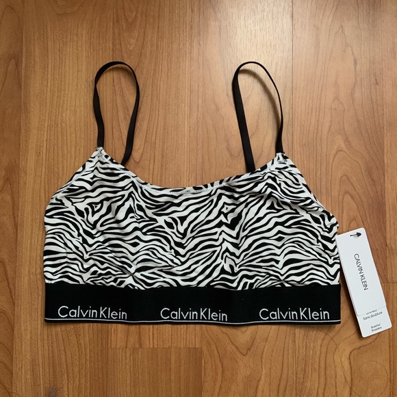 Calvin Klein Zebra Print Bralette - Picture 3 of 7